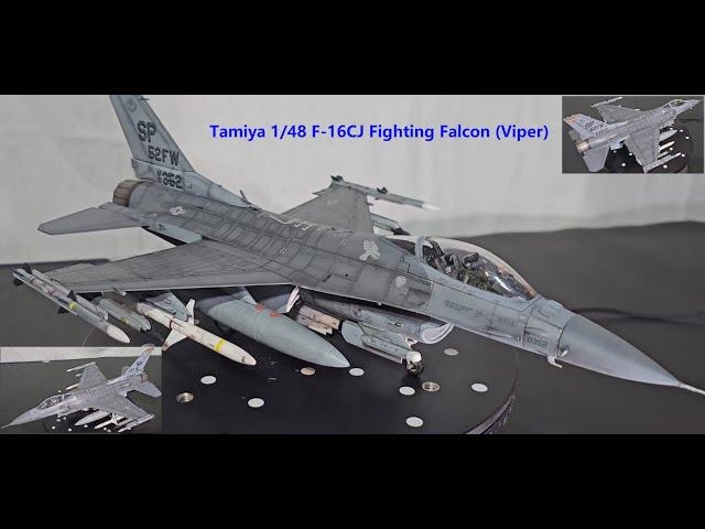 Tamiya 1/48 F-16CJ Fighting Falcon (Viper) Build