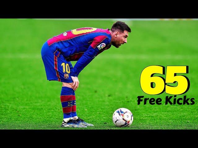 Lionel Messi - All 65 Free Kick Goals in Career.HD