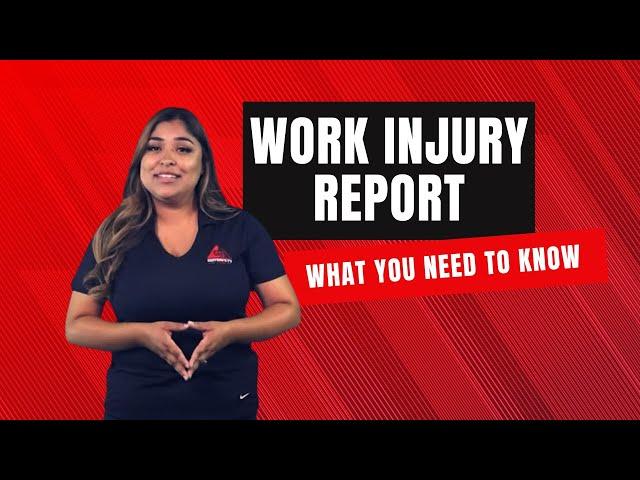 Work Injury Report Essentials: What You Need to Know About Reporting Injuries at Work