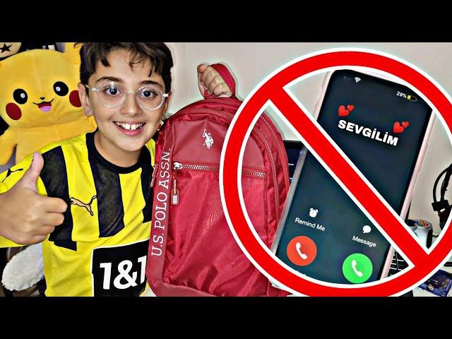 OKUL ÇANTAMDA NE VAR!! CEP TELEFONU YASAK | YAKALANDIM !!