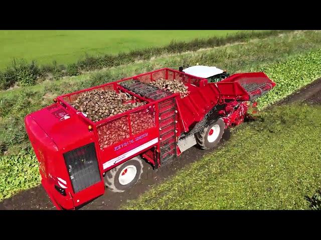 Brand new Vervaet Q-616 harvester taking to the field for the first time