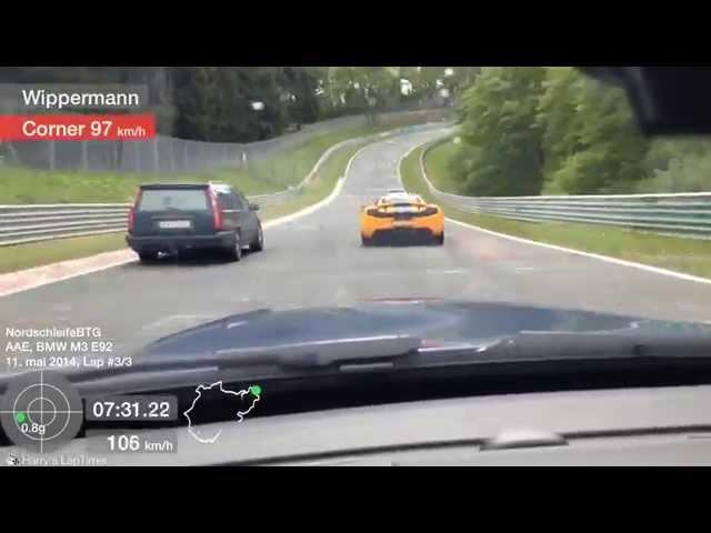 E92 m3 vs Volvo 850 Nürburgring