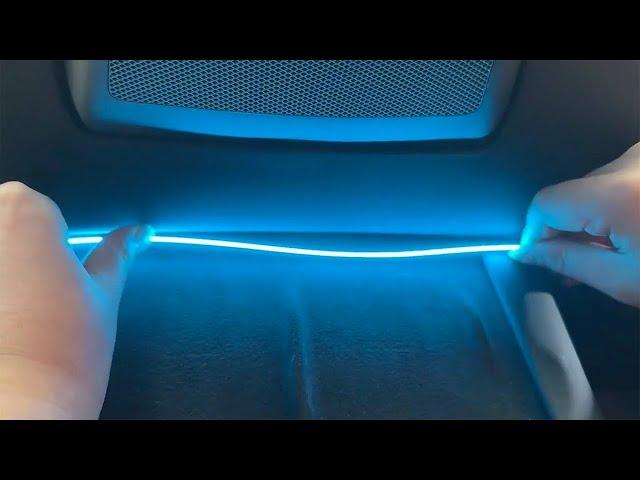 Tesla Model 3 and Y: Front Console Light Strip Install