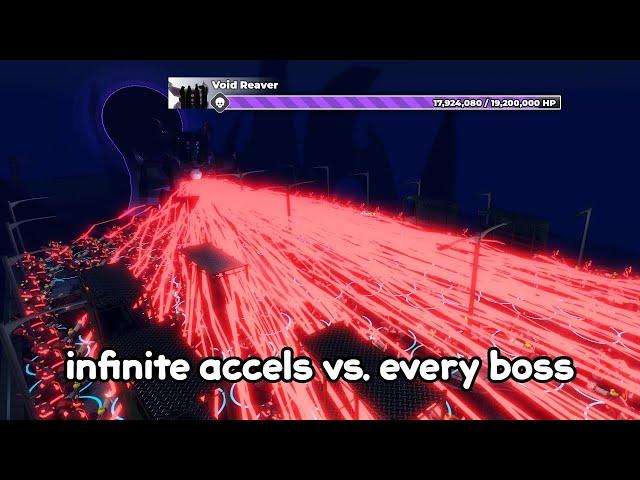 Infinite Accelerators vs. Every SUPERBUFFED TDS Boss