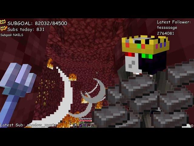 Ranboo goes mining for Netherite - Dream SMP (05-19-2021) VOD