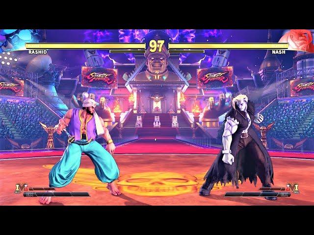 Aladdin Rashid vs Frankenstein's Nash (Hardest AI) - Street Fighter V