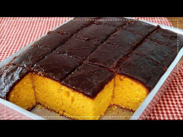 BOLO DE CENOURA FOFINHO E COM CASQUINHA DE CHOCOLATE