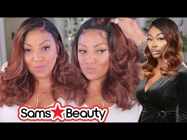 WHAT LACE? MELT A $42 SYNTHETIC PRE-PLUCKED 13*6 Invisible HD Lace Front Wig The Stylist #SAMSBEAUTY