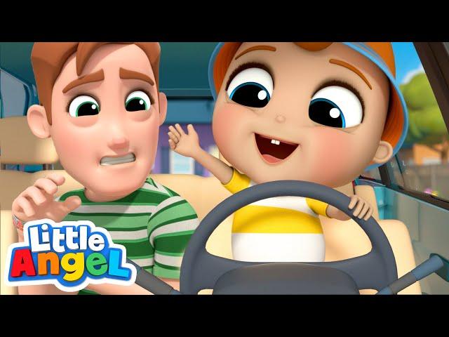 Daddy and I Fix the Car Together | Little Angel Kids Songs and Nursery Rhymes