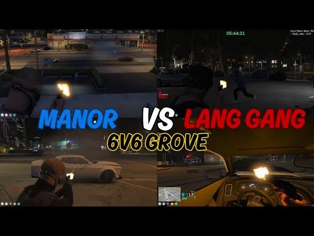 Manor Wipe Lang's Crew In Grove (Multi POV) | NoPixel 4.0 GTA RP