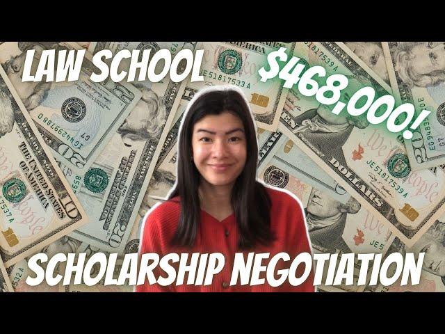 LAW SCHOOL MERIT SCHOLARSHIP NEGOTIATION: how I got $468,000 in merit scholarships