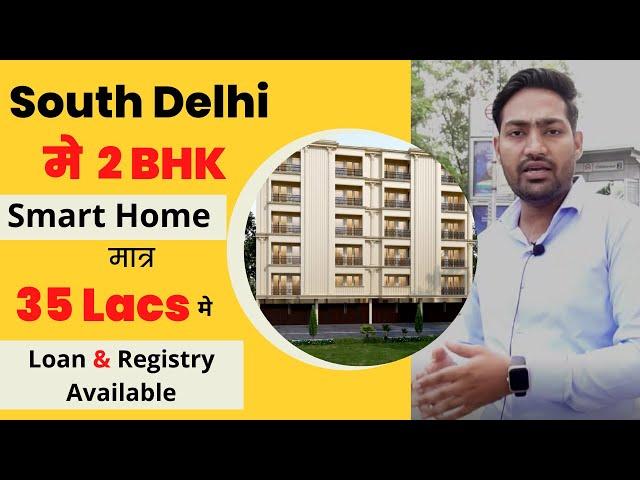 2  BHK Smart Homes in Chattarpur near Metro | At 35 Lacs | REGISTRY FLATS | 9899550700