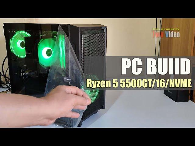 AMD Ryzen 5 5500GT PC build| Low budget gaming pc build