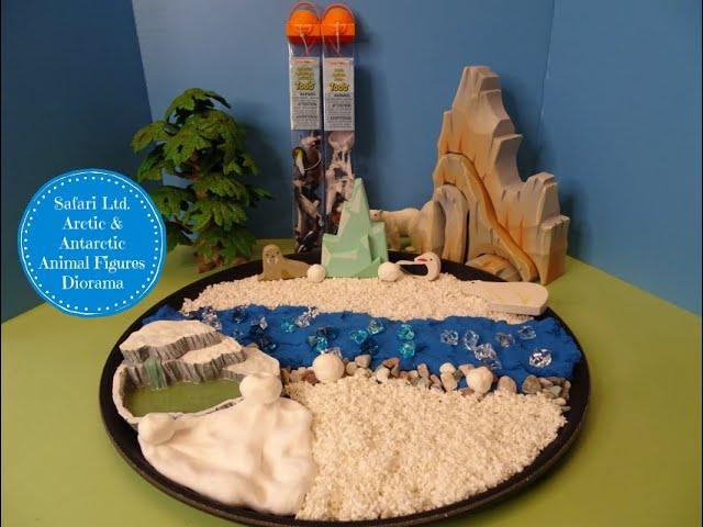 Safari Ltd. Arctic & Antarctica Toobs & Small World Diorama - Learn Animal Names