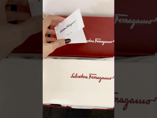 UNBOXING Salvatore Ferragamo Jelly Ballerina flats shoes