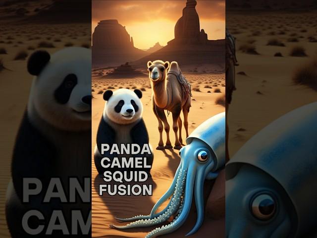 A fusion of Camel, Panda and Squid. #animation #ai