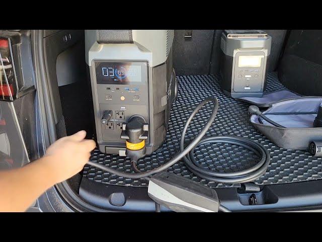 Charging a Tesla with the EcoFlow DELTA Pro! 15 and 30 amps