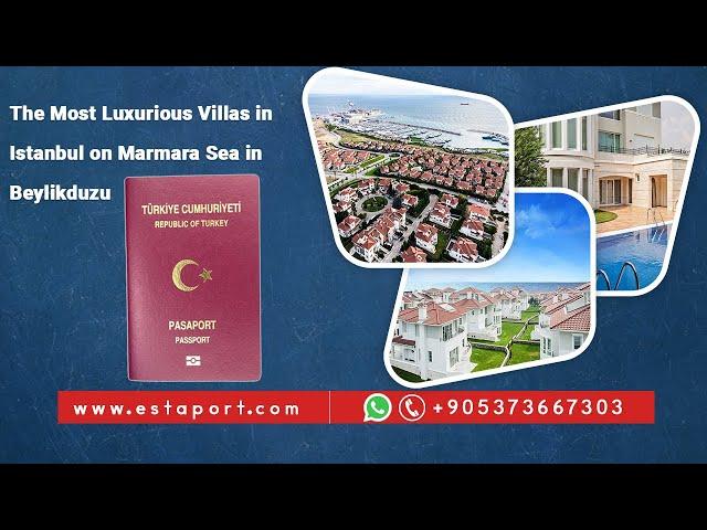 The Most Luxurious Villas in Istanbul on Marmara Sea in Beylikduzu