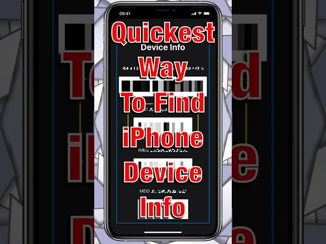 Quickest Way To Find IMEI Number And Device Info Of Your iPhone #shorts