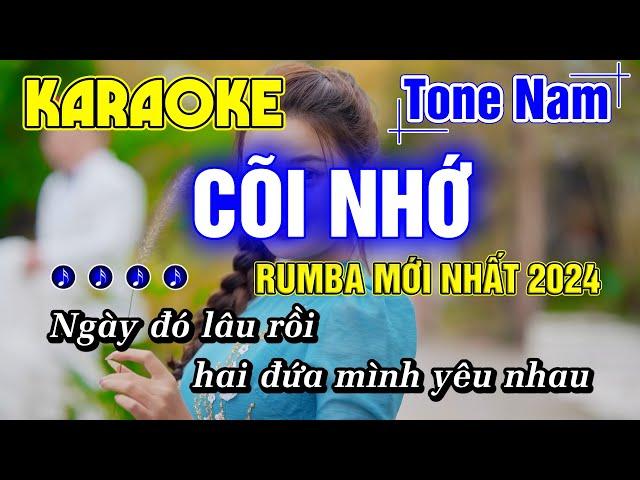 Cõi Nhớ Karaoke Tone Nam Nhạc Sống Rumba Beat Phối Mới Nhất 2024 Công Tuấn Bolero