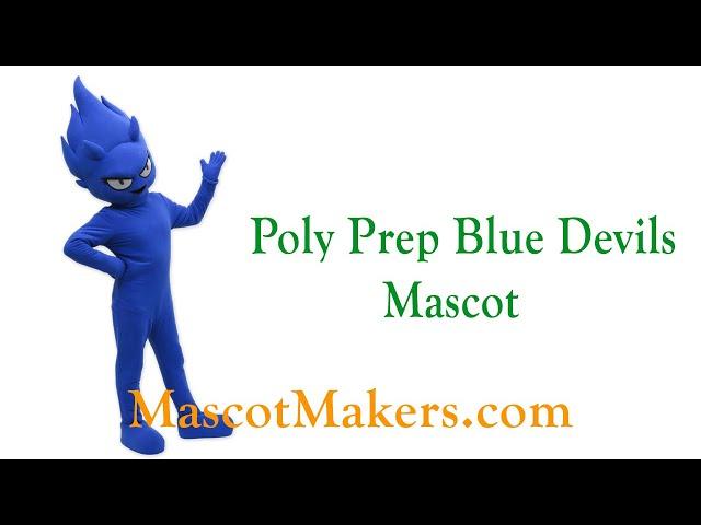 Poly Prep Blue Devils Mascot Costume for Poly Prep, NY, USA