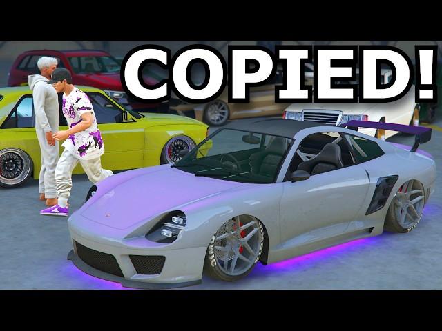 Nobody Knew I Had Copied A Car From Freemode & Brought It To A Car Meet In GTA Online