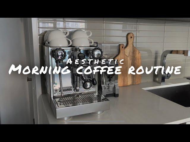 aesthetic morning coffee routine ️ | Rocket Appartamento | latte