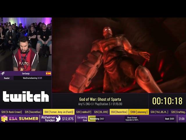 God of War: Ghost of Sparta [Any% (NG+)] by SerSanju - #ESASummer23