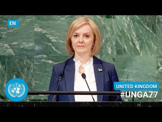  United Kingdom - Prime Minister Addresses UN General Debate, 77th Session (English) | #UNGA