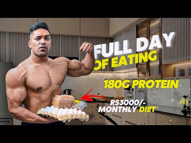 180g Protein In ₹3000 Monthly Diet | Low Budget  Full Day Of Eating