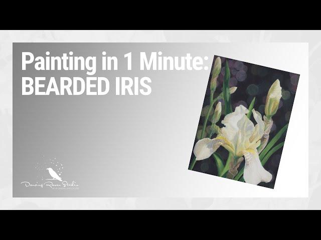 Acrylic Painting in 1 minute: BEARDED IRIS