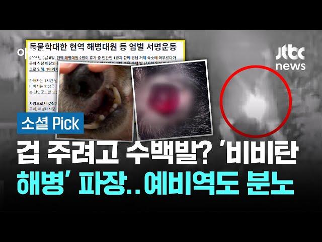 겁 주려고 수백발? '비비탄 해병' 파장…예비역도 분노 #소셜픽 / JTBC 아침&