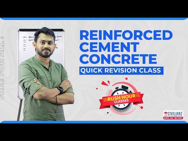 Reinforced Cement Concrete | Quick Revision Class | Rush Hour | Civilianz #civilengineering #kpsc