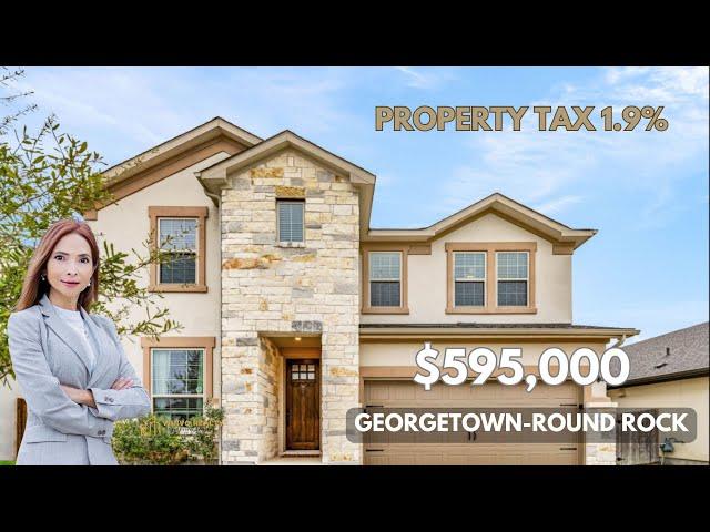 NEW LISTING for Sale in Georgetown- Round Rock in Low Tax Community, Texas – $595,000! 