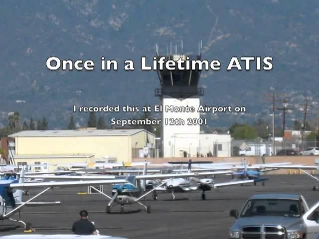 A once in a lifetime ATIS report - 9/11 2001