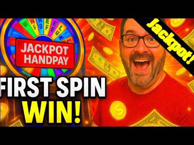 FIRST SPIN JACKPOT HAND PAY!
