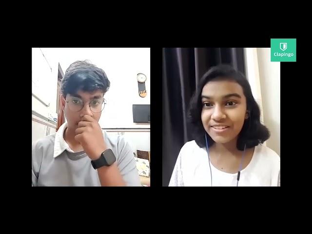 Clapingo English Conversation #22 with Mantavya Rathore | English Speaking Practice | Adrija Biswas