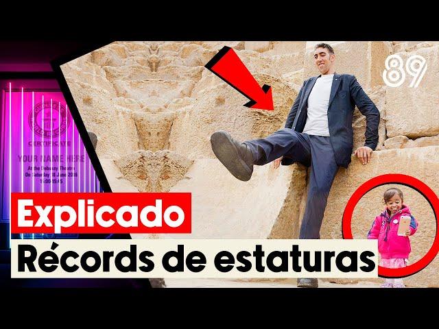 El hombre más alto del mundo, conoce a la mujer más bajita  #records #shorts