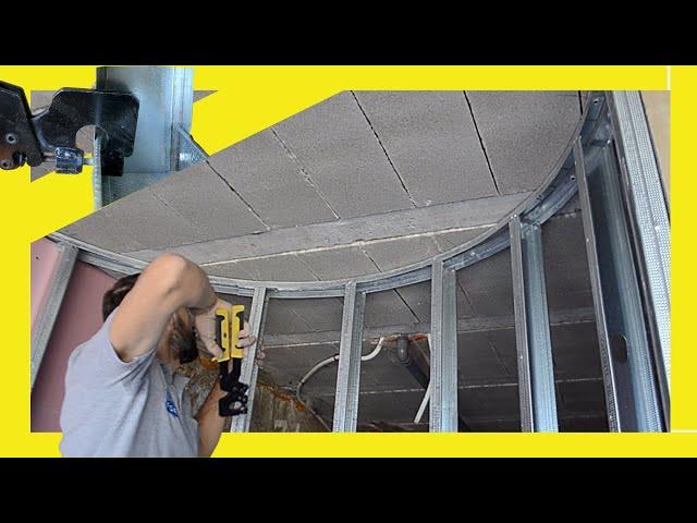  How to Make a Curved Drywall Partition  with Metal Studs