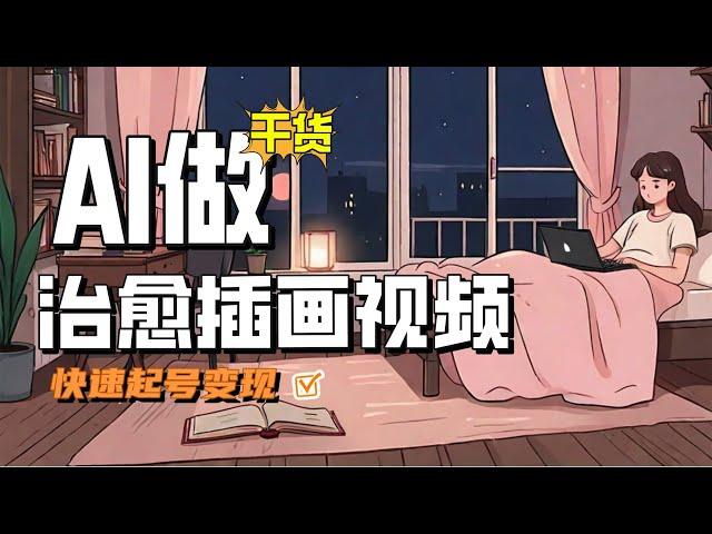 2024年AI变现指南之用AI做治愈插画视频