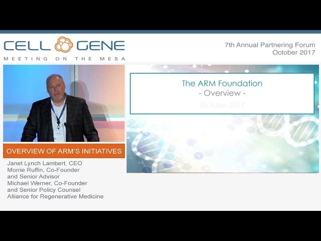 Overview of the Alliance for Regenerative Medicine's Initiatives