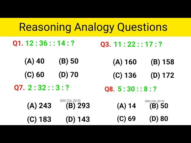 Analogy reasoning tricks || analogy || reasoning analogy short trick || analogy ka sawal