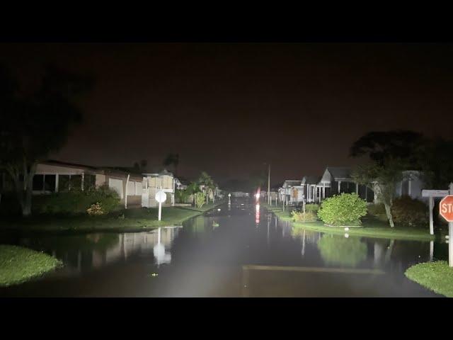 Driving Around Bradenton Florida During The Eye Of Hurricane Milton