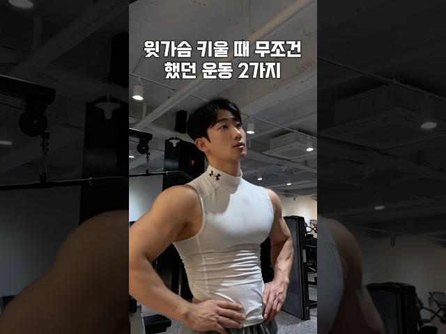 윗가슴 만들때 200%효과 봤던 운동