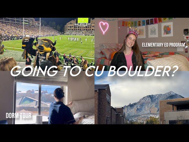 first semester at CU BOULDER | elementary education and dorm review
