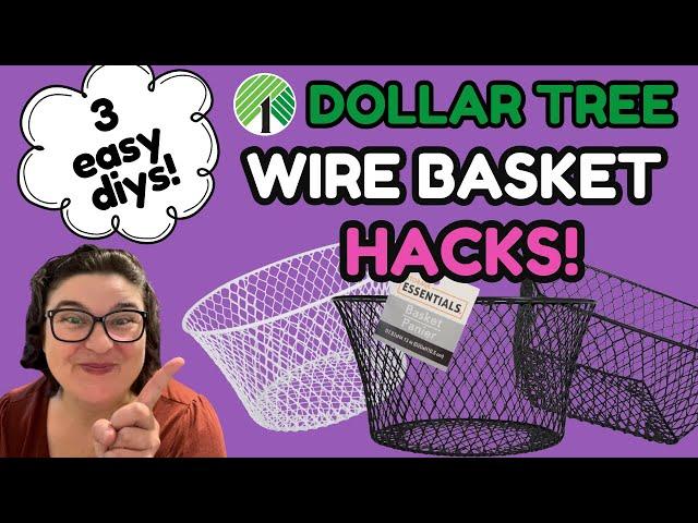 I Took Dollar Tree Wire Baskets and Made THIS…  3 Mind-Blowing DIYs You NEED to Try!