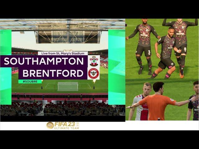 Southampton vs Brentford | FIFA 23 PC Gameplay | Football Game #fifa #football #soccer