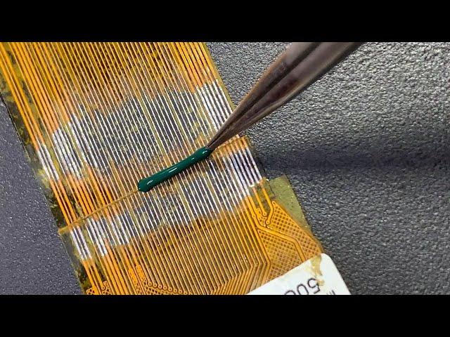 Broken Flex Repair #mobilerepair #electronics #microsoldering