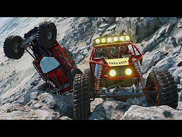 We Tried The HARDEST Rock Crawling Challenge In BeamNG....