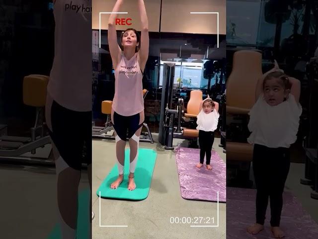 Mother-Daughter Bonding with Yoga Post-Diwali  #suryanamaskar #shilpashetty  #fatlosejourney